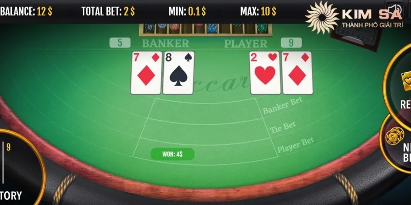 Cách chơi game baccarat chuẩn luật